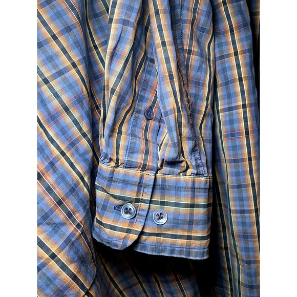 Facconable - Blue Striped Button-Up Shirt - Men's XL - Picture 8 of 11